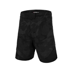 Pitbull Spodenki Grapplingowe - Net Camo -  All Black Camo