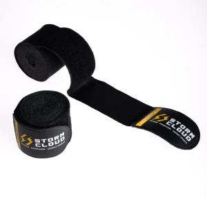 StormCloud Bandaże bokserskie HWX-R PREMIUM 4,5m Czarne